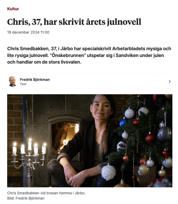 ”Önskebrunnen” – en julföljetong i&nbsp;Arbetarbladet